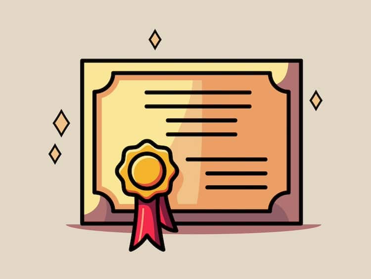 Quality certificate icon