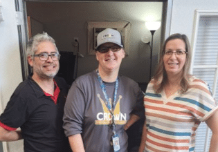 Crown Information Management's Accounting Team is smiling for a group photo.